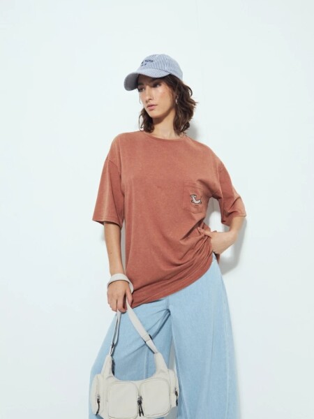 T-SHIRT P.CAKE BETULA LADRILLO