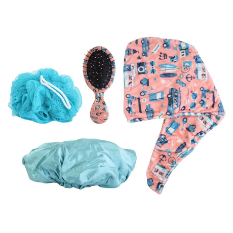 Set de baño en cosmetiquero Set de baño en cosmetiquero