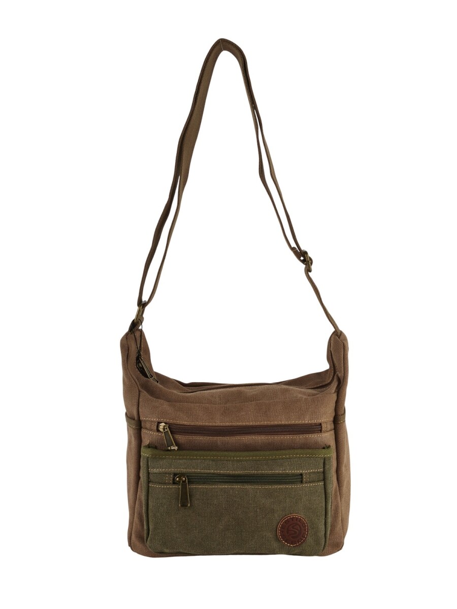 Bolso morral mensajero - Marrón 