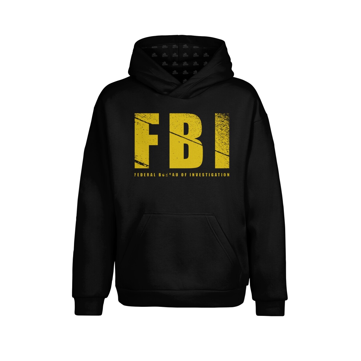 Canguro con capucha FBI - Negro 