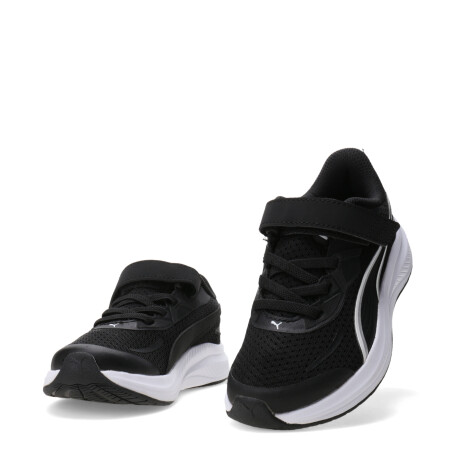 Championes de Niños Puma Skyrocket 2 Ac+ Ps Negro - Blanco