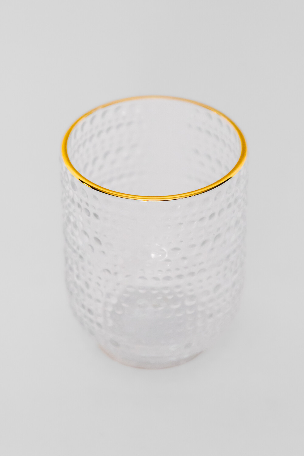 Vaso Bajo Dots Borde Dorado Estampado 4