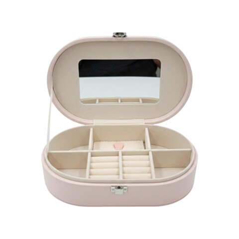 JOYERO ROSA C/DIS 22.5X13.5X6.5CM Unica