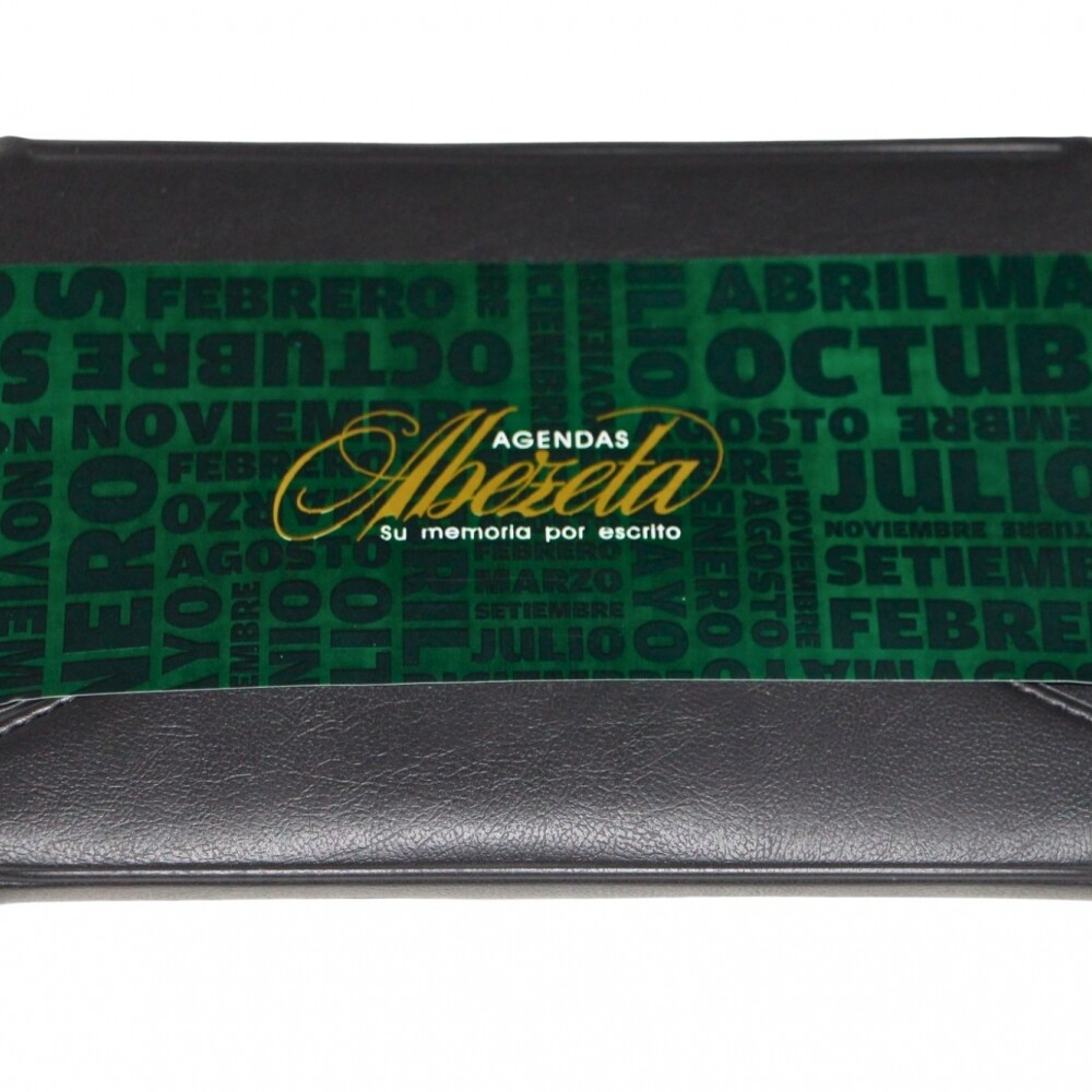 AGENDA ABEZETA CLASSIC MEDIUM 214 CS TAPA COSIDA SOLAPA COLOR NEGRO