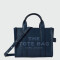 MARC JACOBS - THE LEATHER SMALL TOTE BAG Azul