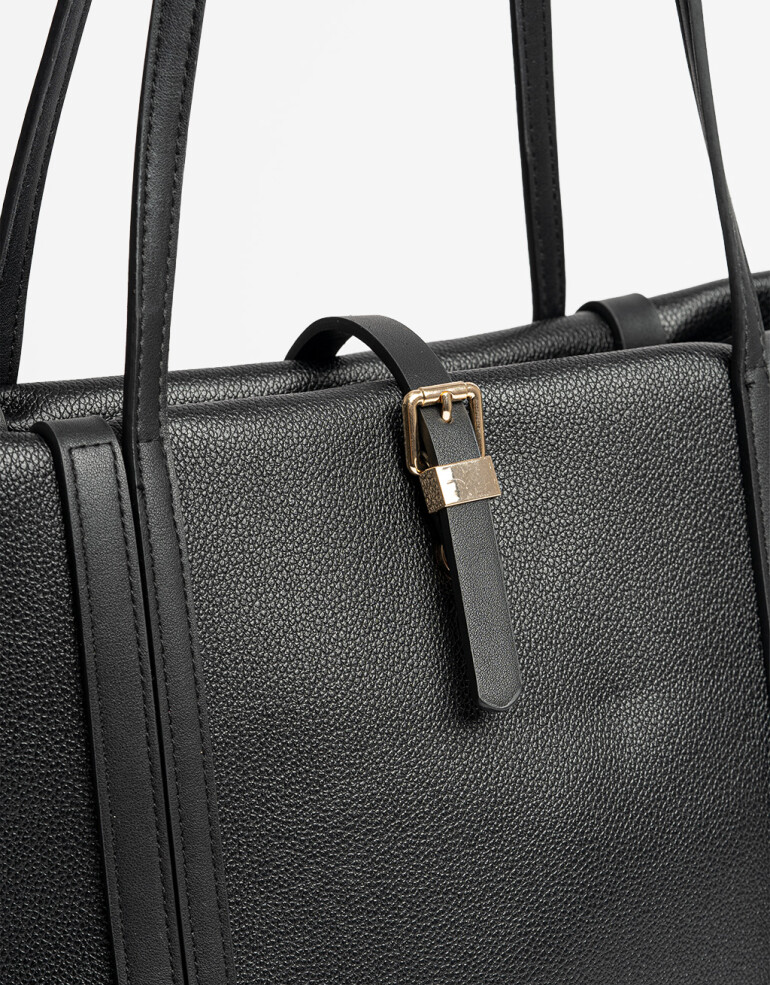 Shopper Cartera Shopper Negra - Negro