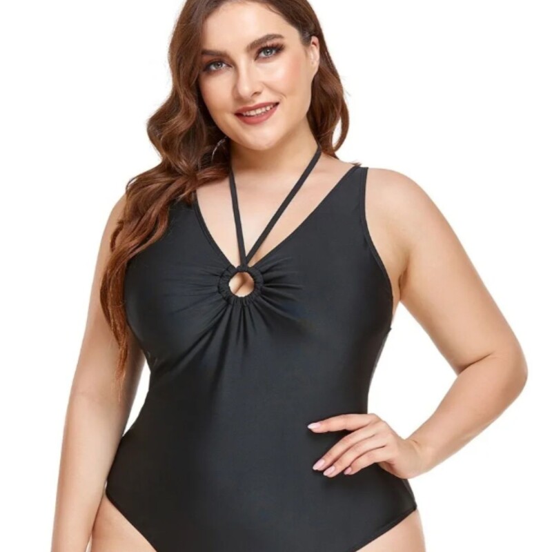 Malla Enteriza Negra Andy Plus Size Malla Enteriza Negra Andy Plus Size