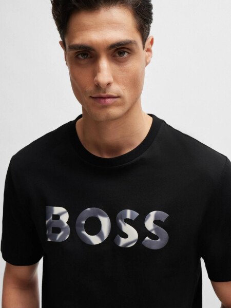 BOSS - Remera de algodón con logo regular fit, THOMPSON 0