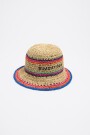 GORRO BUCKET RAFIA Rosa