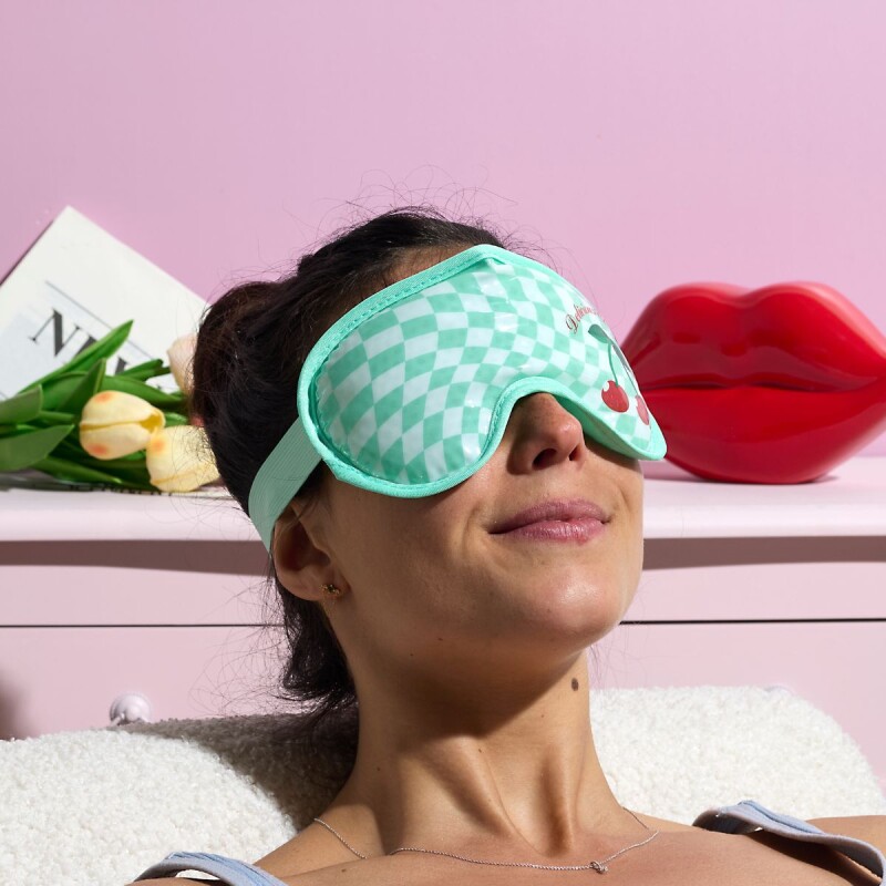 Antifaz relajante y refrescante para dormir Verde