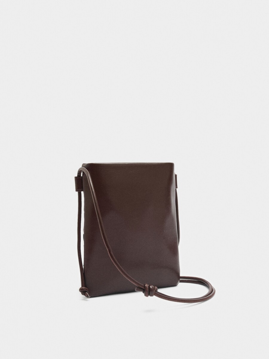 Bolsa Para Móvil Trenzada marron