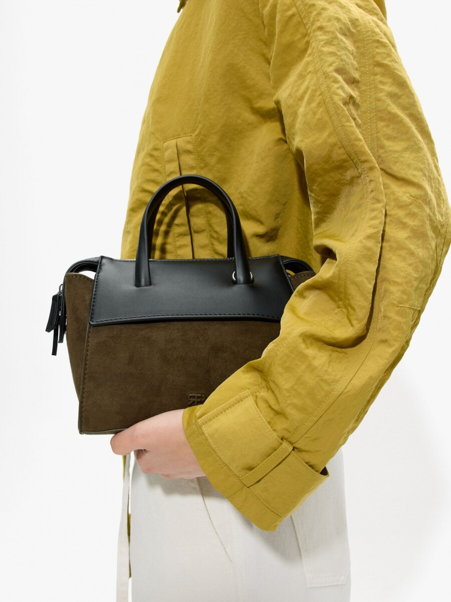 Bolso Tote Con Bandolera multicolor