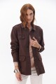 CHAQUETA FOUR SUEDE CHOCOLATE