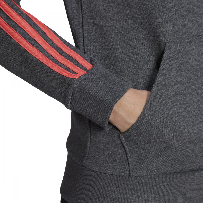 Campera Adidas Essentials de Mujer - HC9140 Gris Oscuro-coral