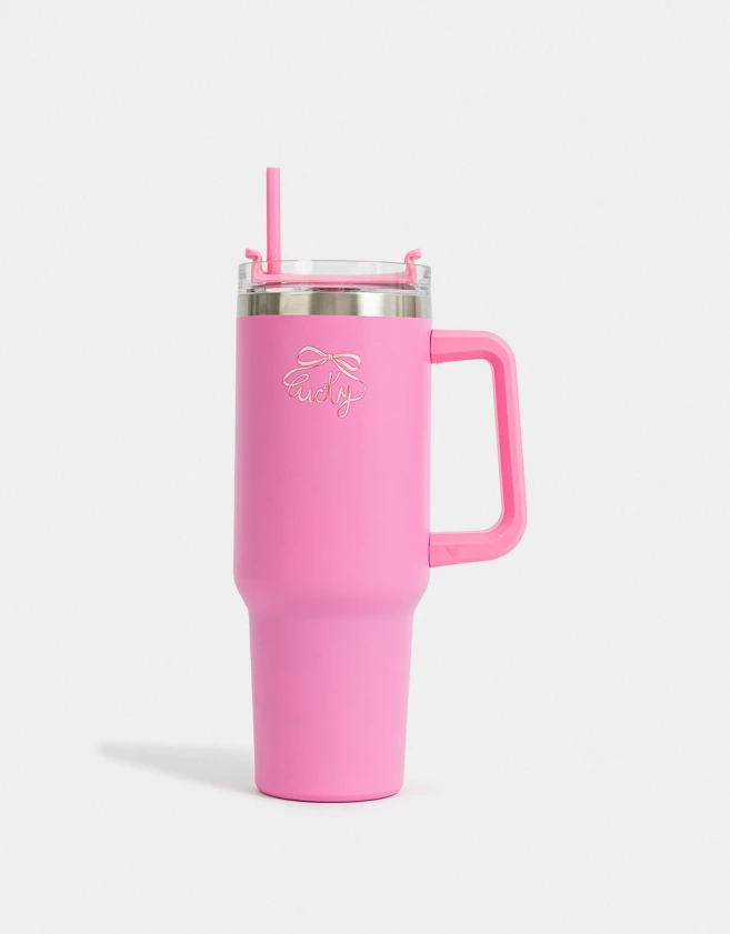 Accesorios Cocina Liso Vaso Metálico "lucky" - Fucsia Medio