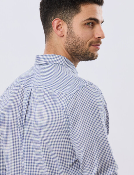 CAMISA CUADROS DE LINO Denim