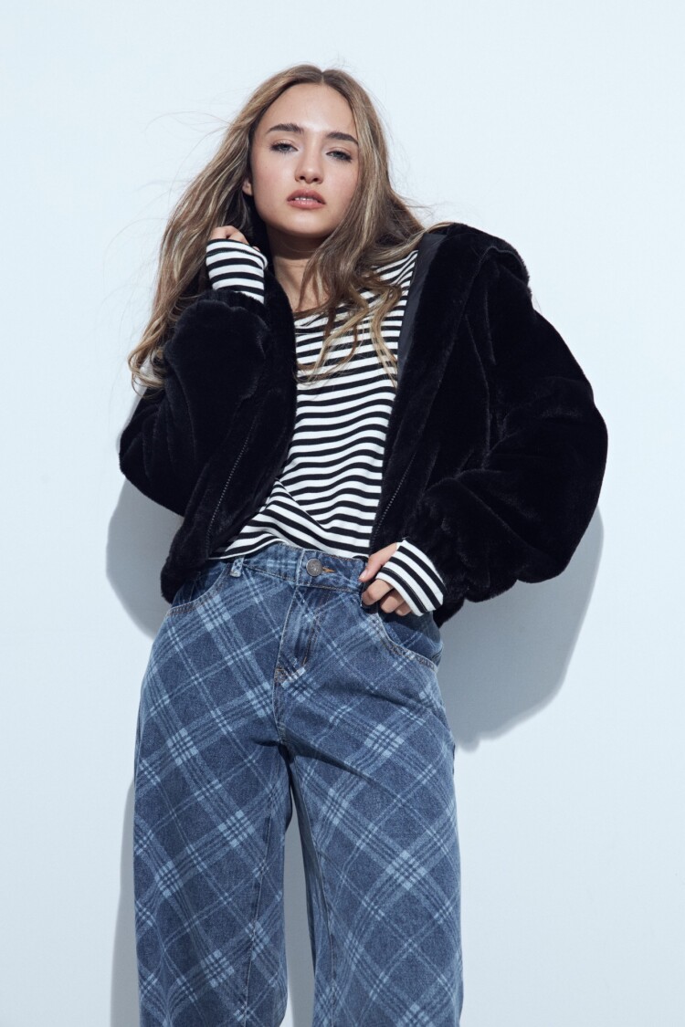 CAMPERA TIPPED Negro