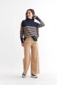 Sweater cuello rompeviento AZUL MARINO