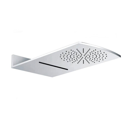 GRIFERIA ROSETA CASCADA RECTANGULAR BRILLO CROMO 60X32 CM CROMO