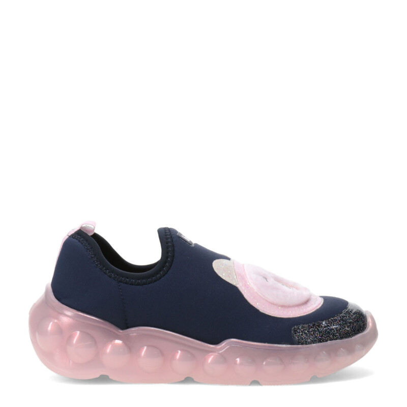 Championes Infantiles Bibi Roller Celebration Oso c/Luces Azul Marino - Rosa