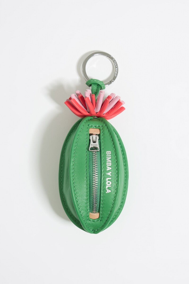 LLAVERO CHARM PELOTA PIEL 