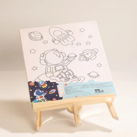 KIT DE PINTURA PARA COLOREAR ASTRONAUTA CON CABALLETE KIT DE PINTURA PARA COLOREAR ASTRONAUTA CON CABALLETE