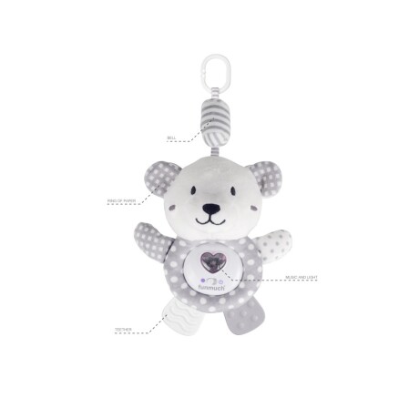 Peluche Colgante Hipo con música y luz Oso 001