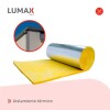 Lana de vidrio aluminio 2 cm espesor 1.2m ancho aislante termo-acústico Lana de vidrio aluminio 2 cm espesor 1.2m ancho aislante termo-acústico