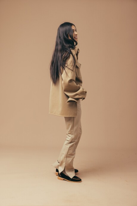 Leather Jeans Avellana