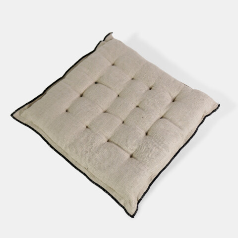 COJIN CUAD BEIGE P/SILLA 38X38CM Unica