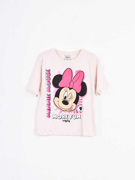 REMERA MORE FUN MINNIE OFF WHITE