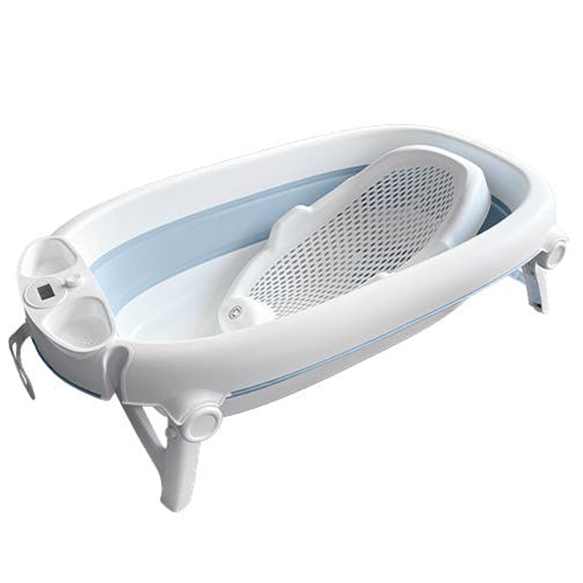 Bañera Plegable Carestino Hawaii con Reductor y Display 50L - Azul 
