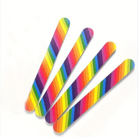 Pack x4 lima de uñas multicolor 18cm Pack x4 lima de uñas multicolor 18cm