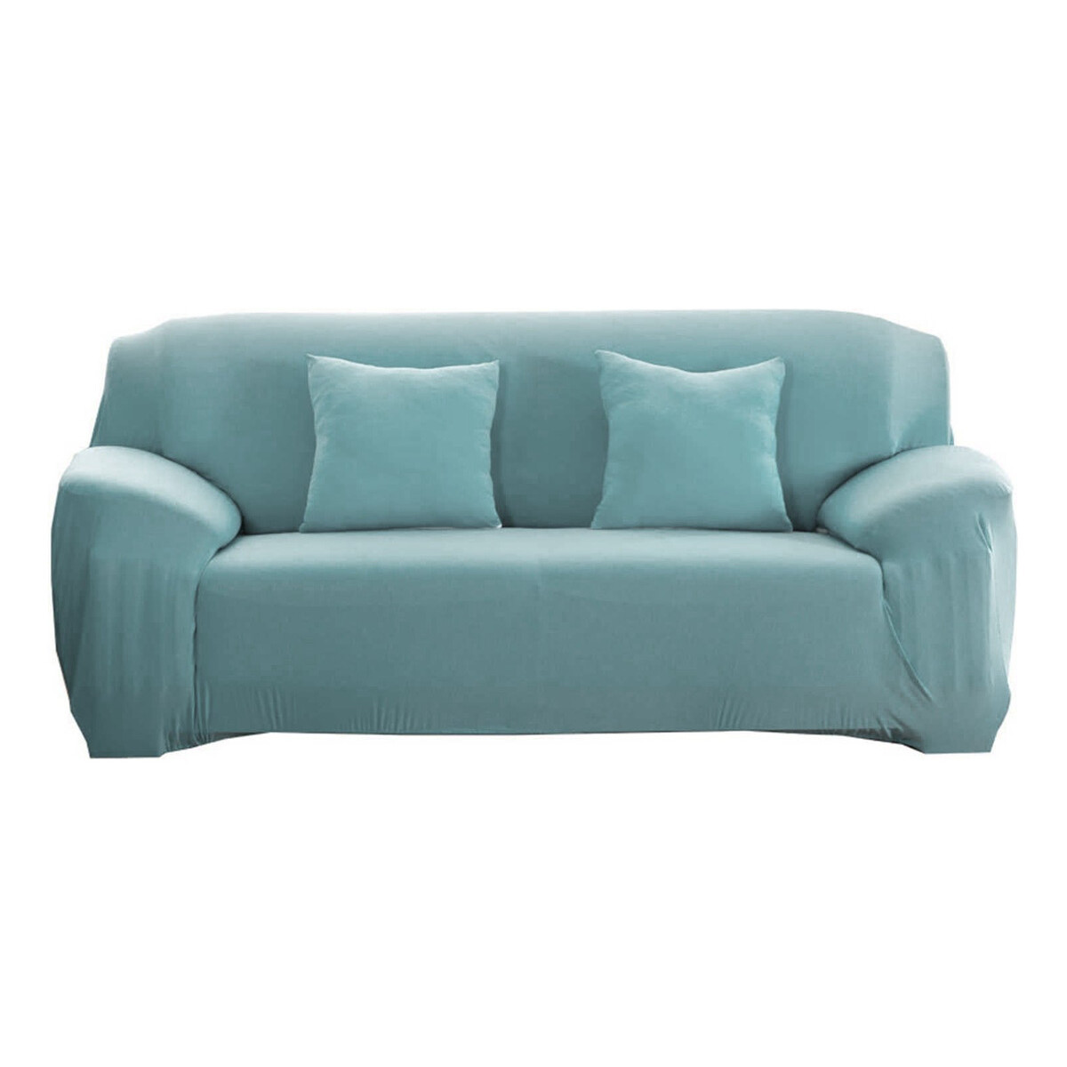 Cubre Sofá Elástico Elastizado Funda 3 Cuerpo Plaza - Variante Color Celeste Opaco 