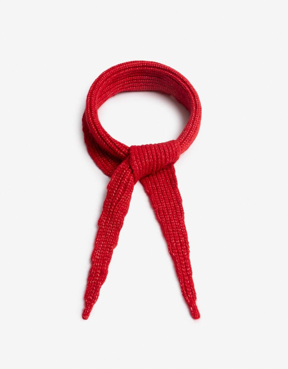 Cuello Tejido Rojo 