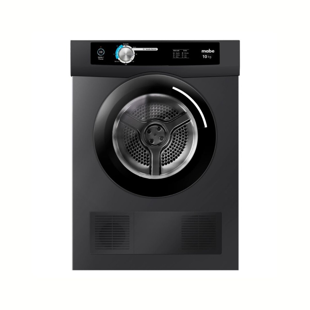 Secarropas Carga Frontal Negro 10 Kg - Modelo Z4102 - Tem 