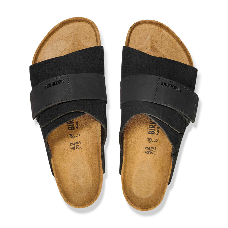 Sandalia Kyoto Nubuck/Suede Leather - Estrecho Negro