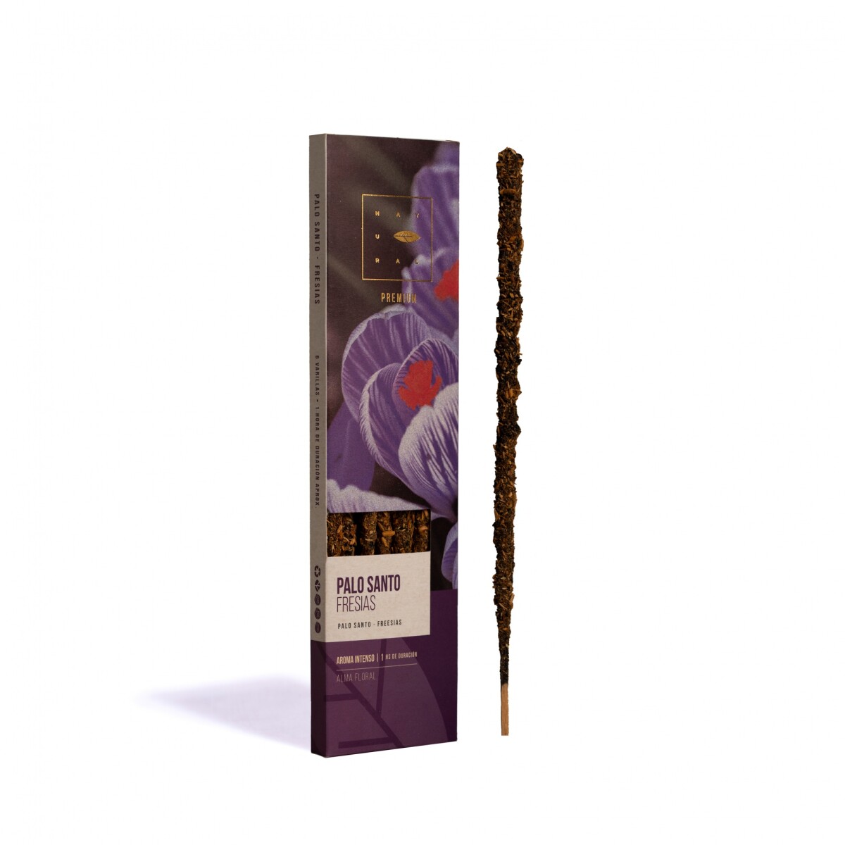 INCIENSO LINEA NATURAL PREMIUM HIERBAS X6 - Palo Santo/fresias 