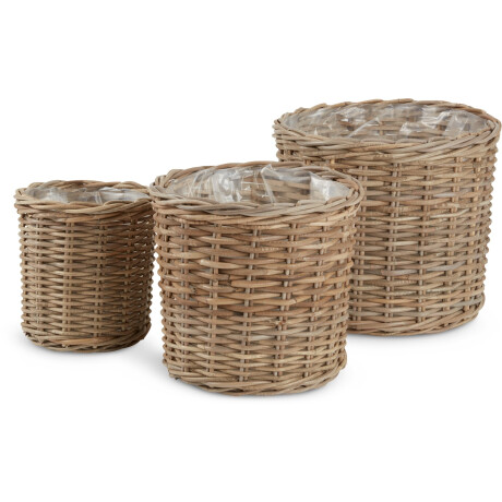 Maceta Sansebie Ø40/33/25 Kubu Natural