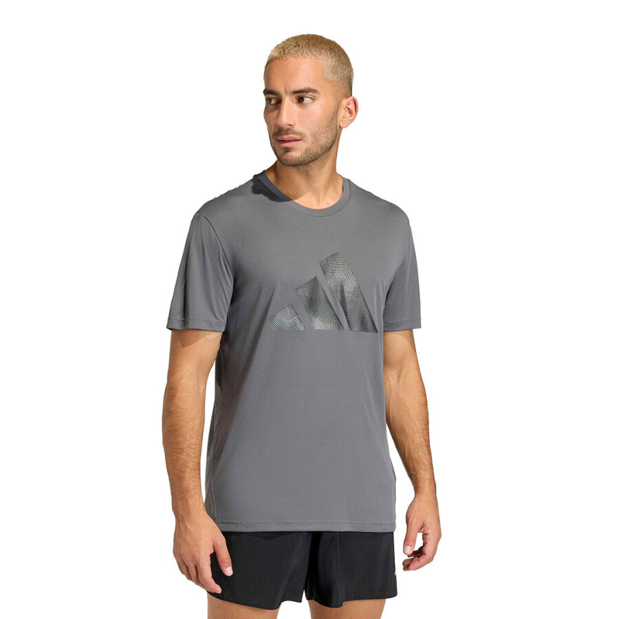 Remera de Hombre Adidas Running Adi365 Essentials Gris - Oscuro