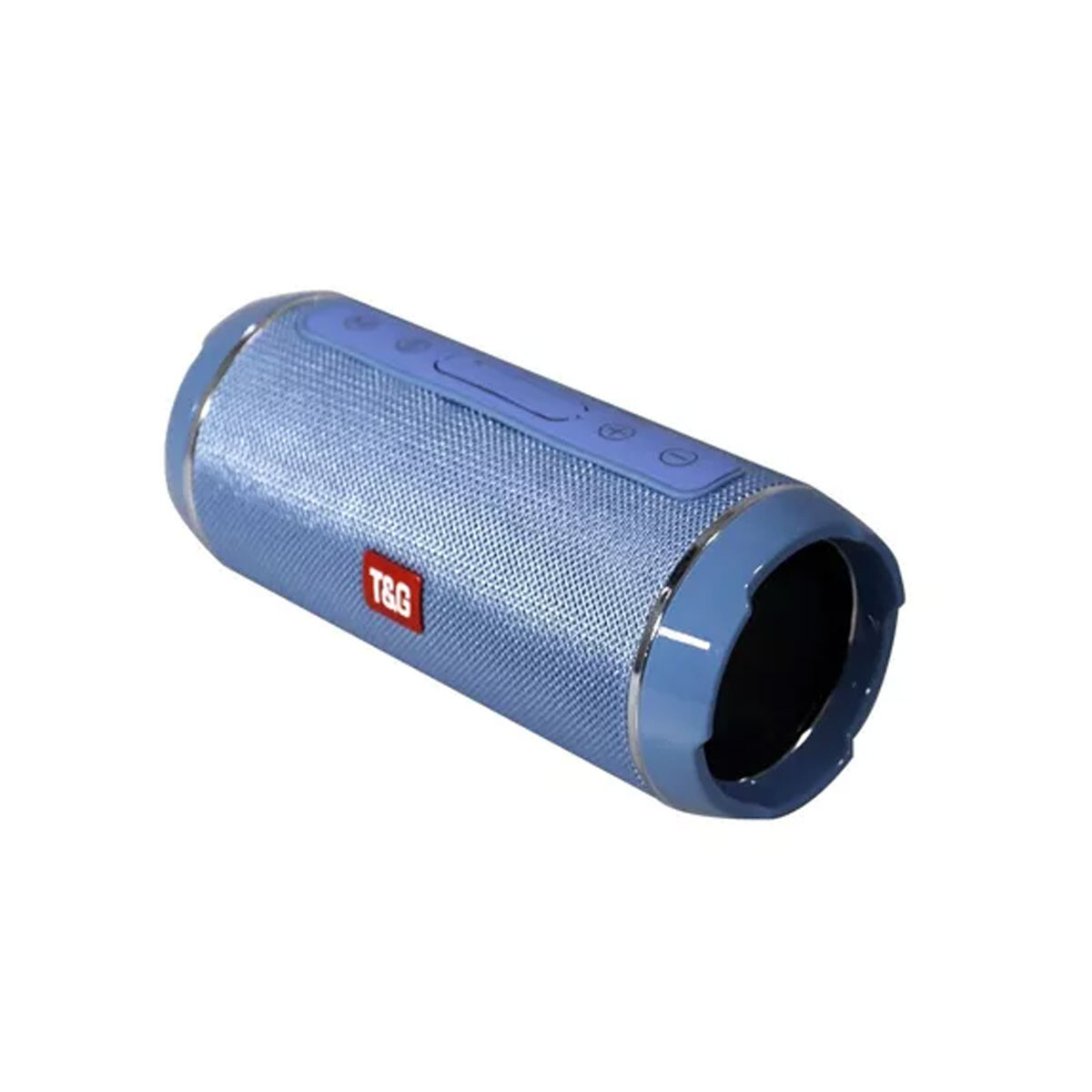 Parlante portátil bluetooth TG116 cilindro simil flip azul 