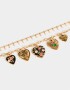 Collares Cortos Corazón Collar Corto Con Corazón - Dorado