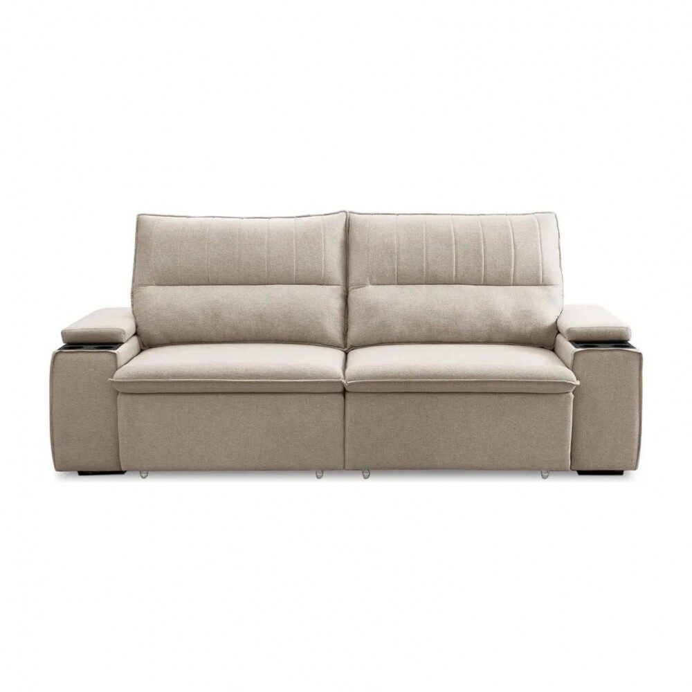 Sillón 3 Cuerpos Reclinable y Retráctil - Pavia Beige