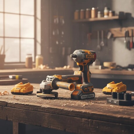 Kit Ingco a batería 3 herramientas + accesorios y valija Kit Ingco a batería 3 herramientas + accesorios y valija