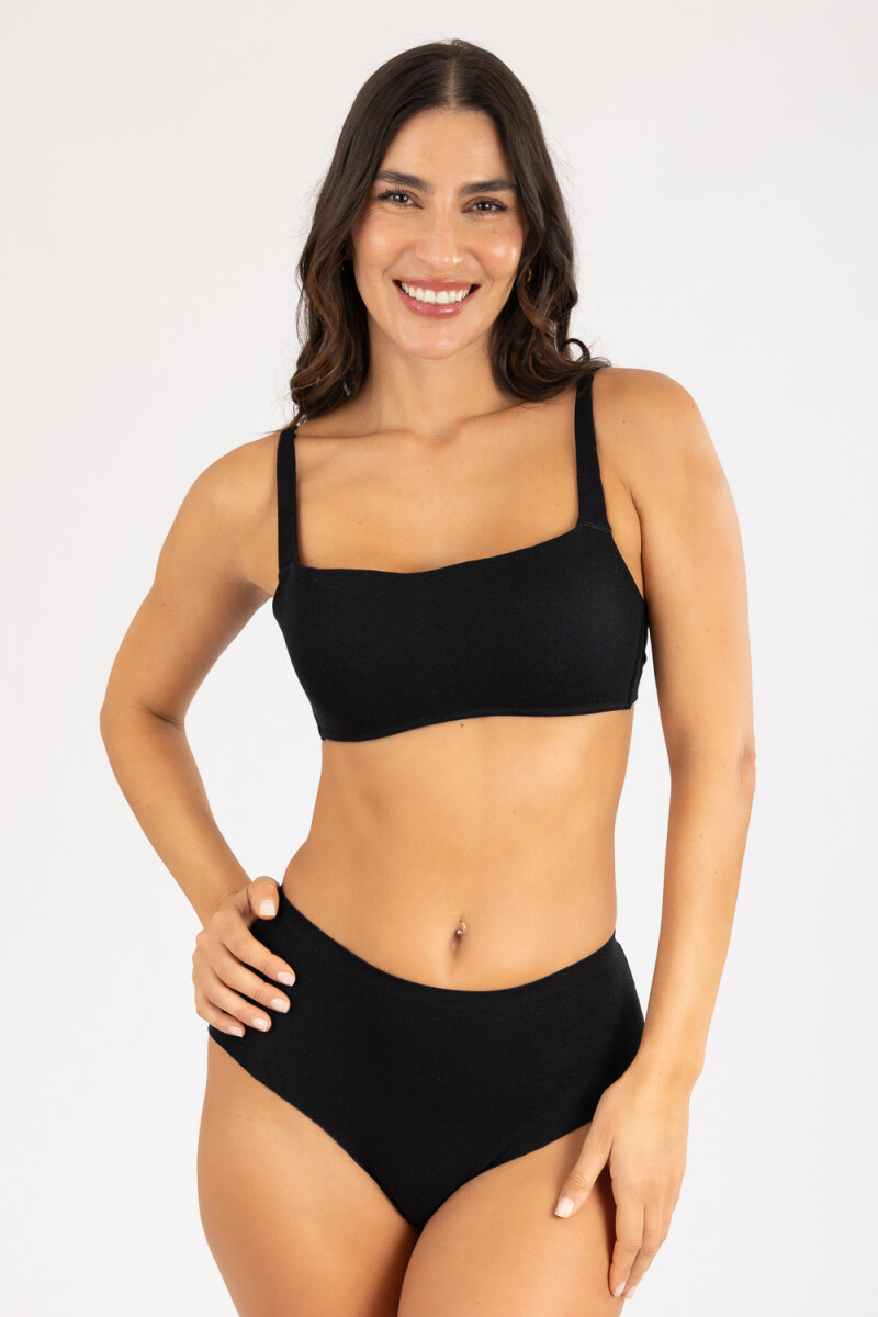 Top copa b maera Negro