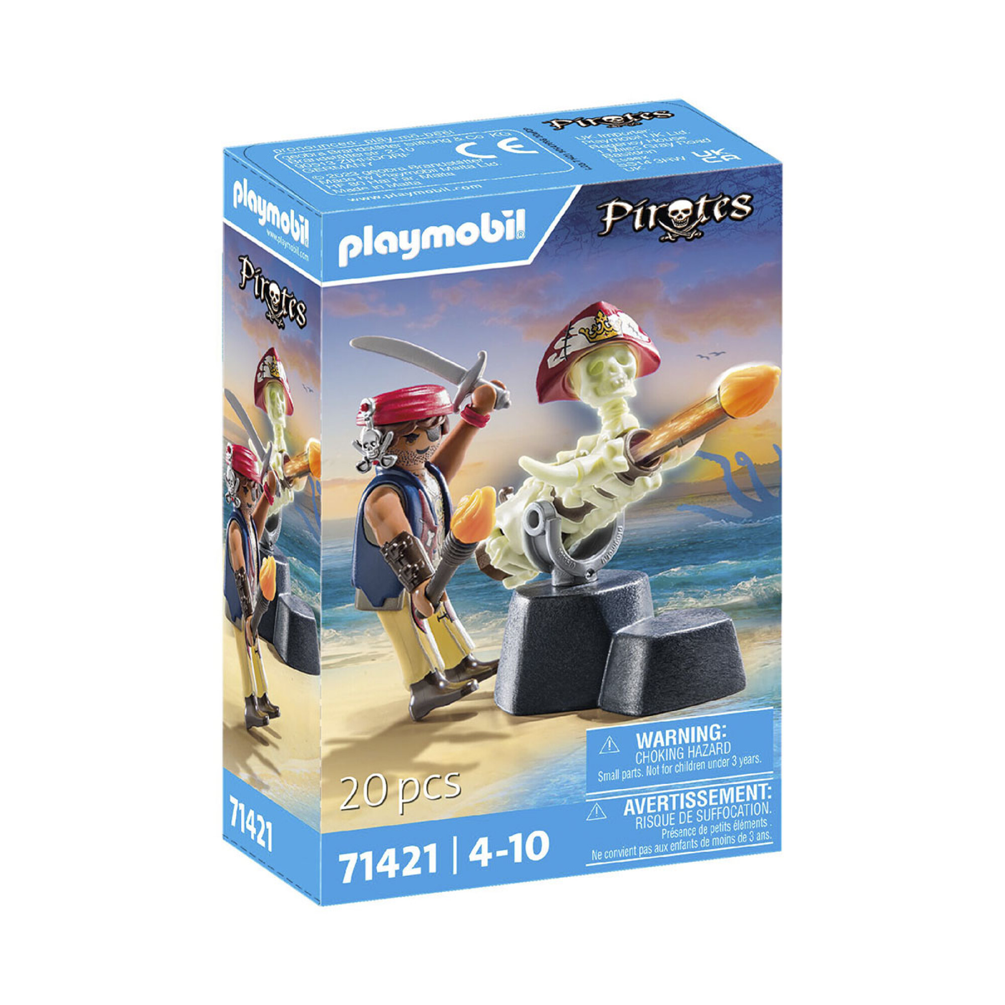 Cañón Pirata Playmobil 20 Piezas con Figuras — Cartoons