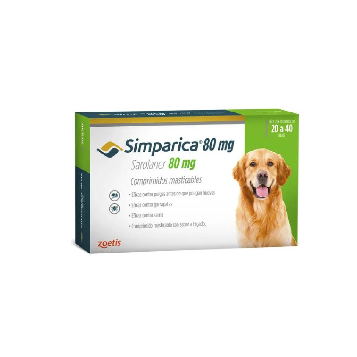 SIMPARICA 20 A 40 Kg - Simparica 20 A 40 Kg 