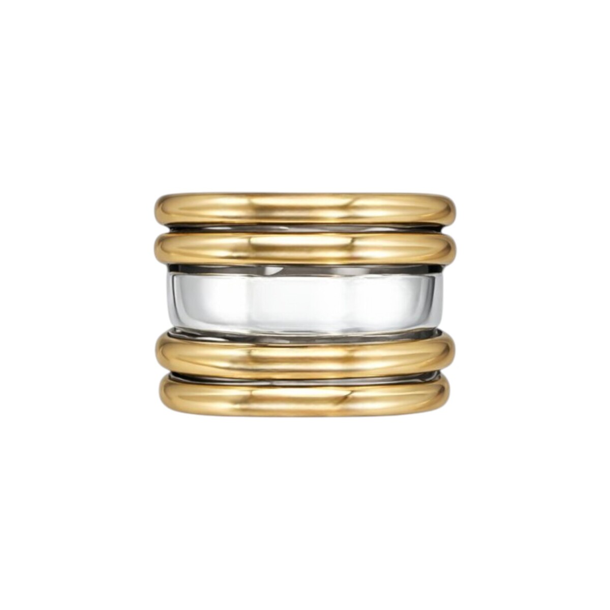 Anillo Varios-Plata y Oro-Sin Piedra-AN5145 - sinpiedra 