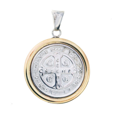 Medalla de plata y double de oro 18 ktes Medalla de plata y double de oro 18 ktes