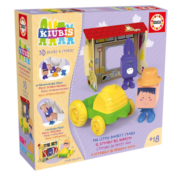 Juego Puzzle 3D Establo Del Burrito Kiubis Bloques Educa Juego Puzzle 3D Establo Del Burrito Kiubis Bloques Educa